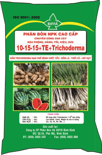 Phân bón NPK chuyên dùng cây đậu - Công Ty Cổ Phần Phân Bón Và Dịch Vụ Tổng Hợp Bình Định